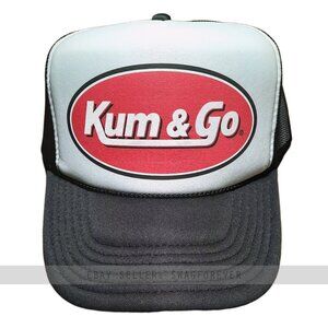 Kum and Go Foam Trucker Hat Black White